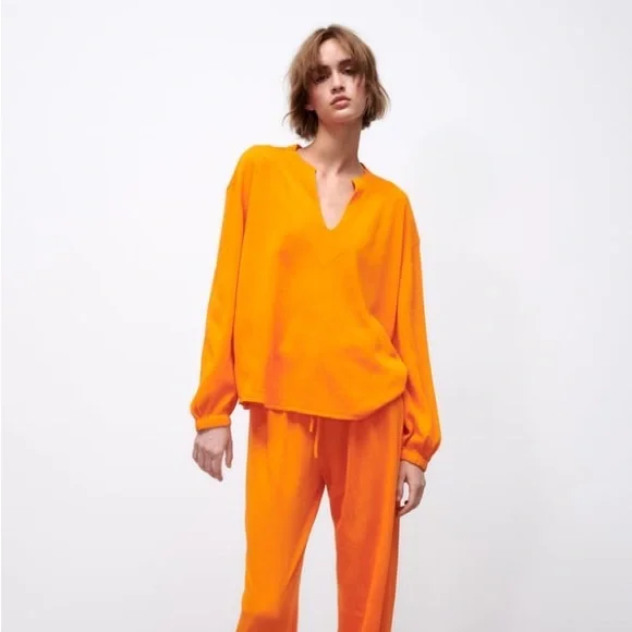 Zara Sweaters Zara Knit Puff Sleeve Sweater Poshmark